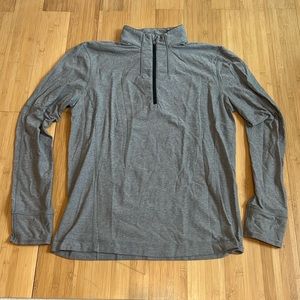 Men’s Lulu Lemon Quarter Zip, Size Medium, Grey
